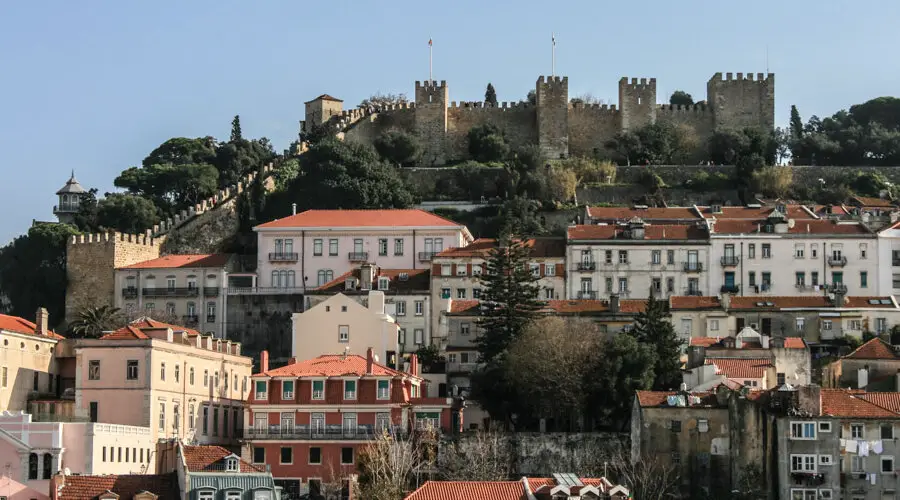Lissabon, Burgberg mit Castelo Sao Jorge