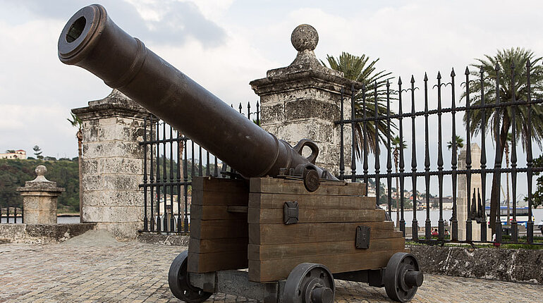 Kanone beim Castillo de la real Fuerza