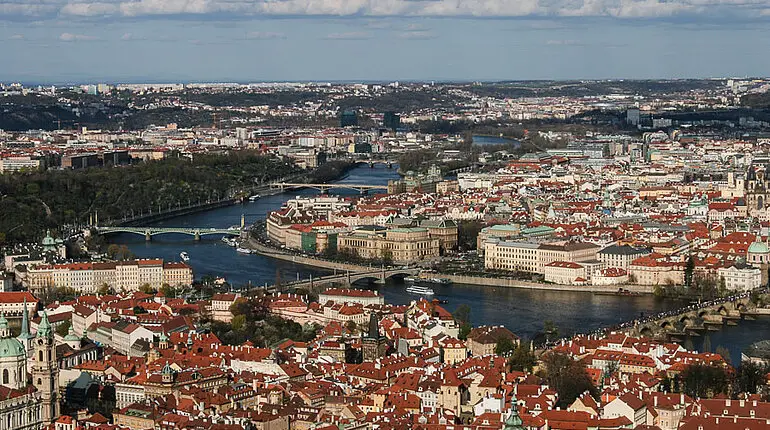 Aussicht vom Petrin über die Prager Kleinseite