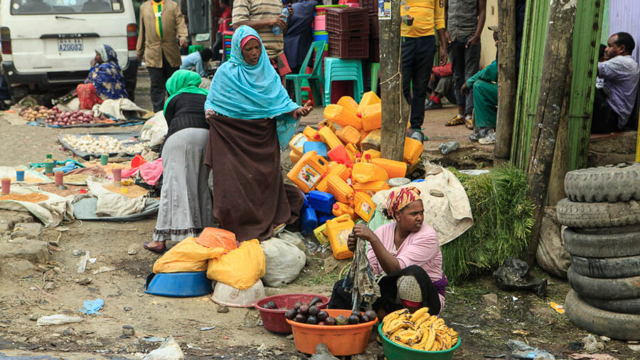 Verkäuferinnen bei Mercato - Addis Abeba
