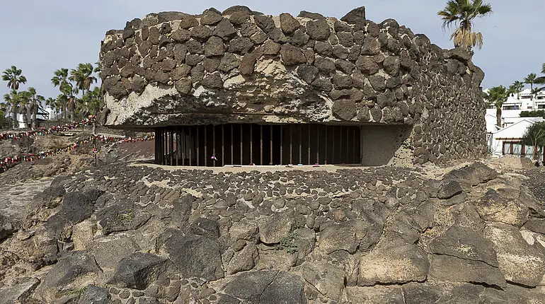Gut getarnter Bunker aus dem Spanischen Bürgerkrieg