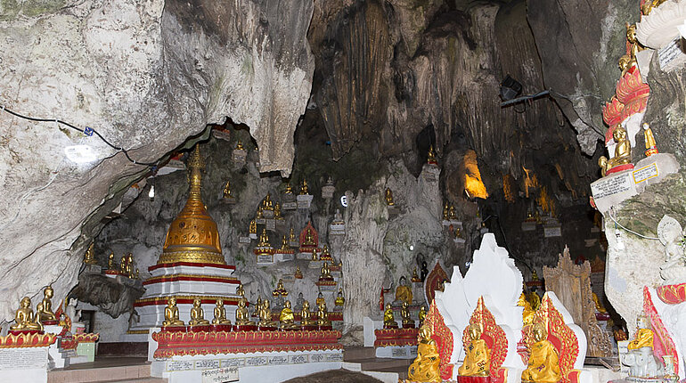 in den Pindaya-Höhlen von Myanmar