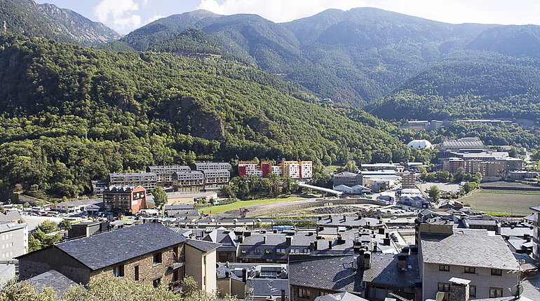 Blick über die Altstadt von Andorra la Vella