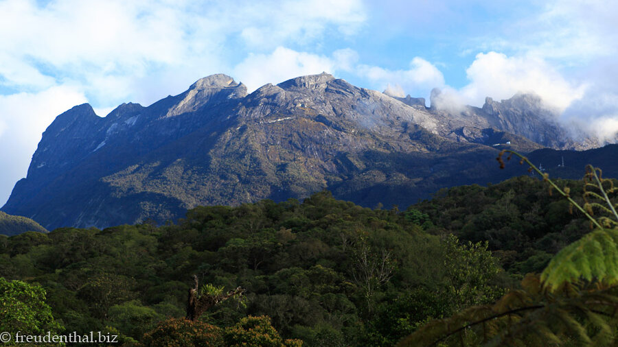 Ausblick zum Kinabalu