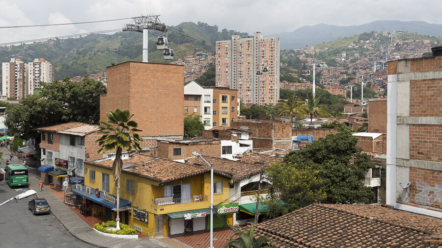 In den Straßen von Medellín.
