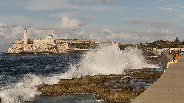 tagsüber beim Malecón von Havanna