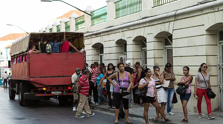 Personenbus in Santiago de Cuba