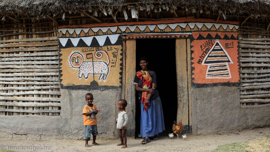 Silte-Familie in Äthiopien