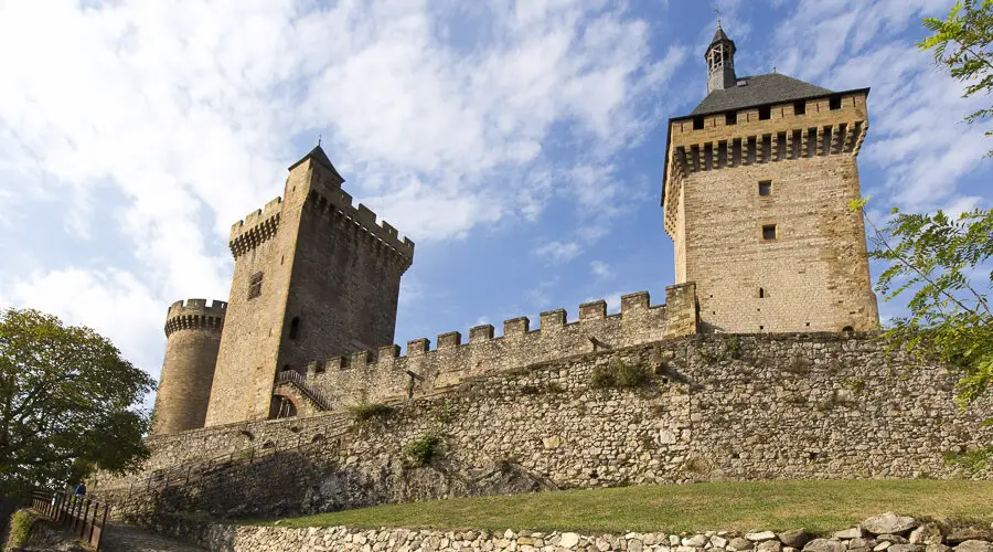 das Château de Foix in den Midi-Pyrénées