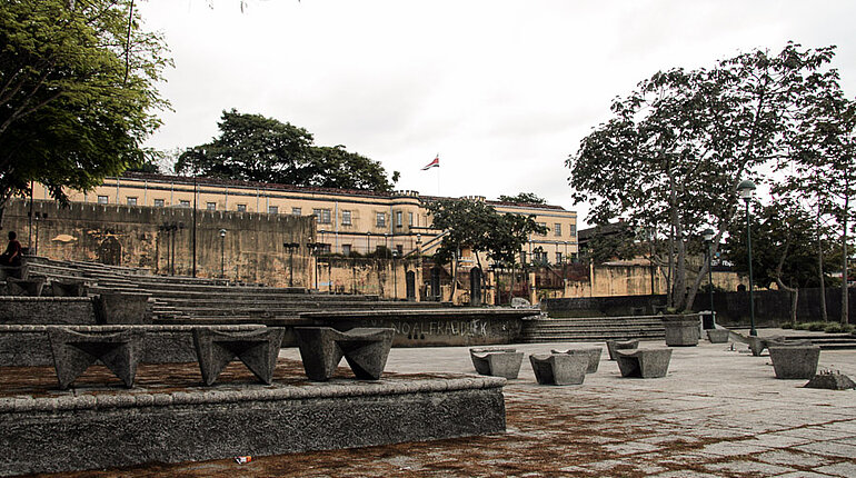die alte Kaserne von San Jose in Costa Rica