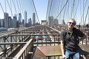 Lars auf der Brooklyn Bridge