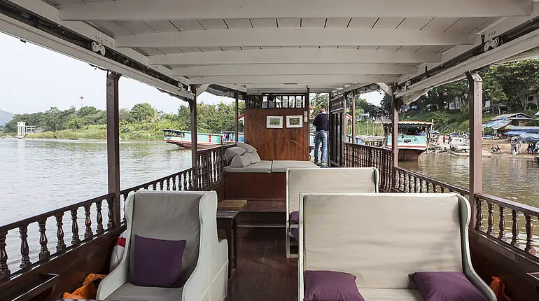 Reichlich Platz auf der Barke der Luang Say Cruise