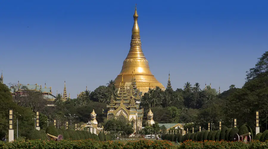 die Shwedagon-Pagode von Yangun